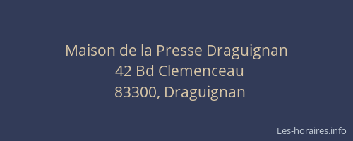Maison de la Presse Draguignan