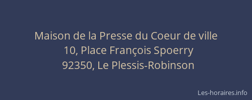 Maison de la Presse du Coeur de ville