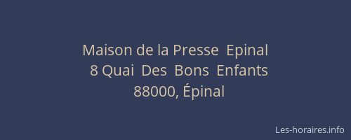 Maison de la Presse  Epinal