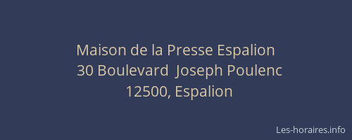 Maison de la Presse Espalion