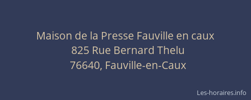 Maison de la Presse Fauville en caux
