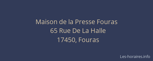 Maison de la Presse Fouras
