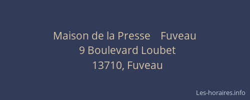 Maison de la Presse    Fuveau