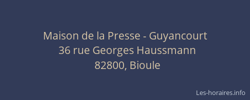 Maison de la Presse - Guyancourt