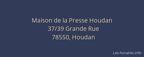 Maison de la Presse Houdan