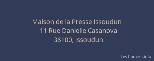 Maison de la Presse Issoudun