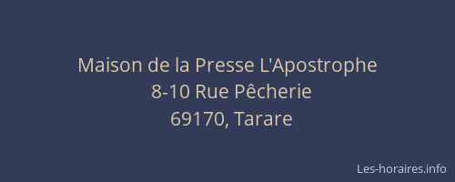Maison de la Presse L'Apostrophe