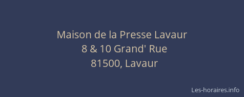 Maison de la Presse Lavaur
