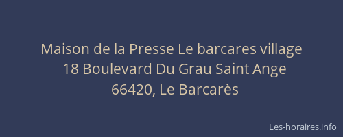 Maison de la Presse Le barcares village