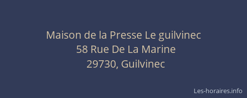 Maison de la Presse Le guilvinec