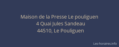 Maison de la Presse Le pouliguen