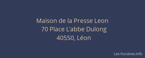 Maison de la Presse Leon