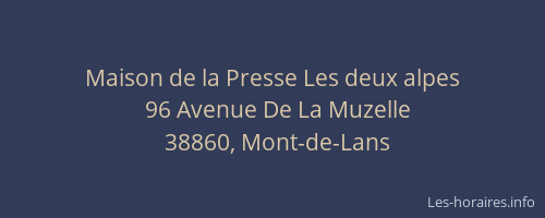 Maison de la Presse Les deux alpes