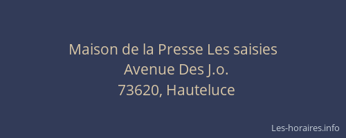 Maison de la Presse Les saisies