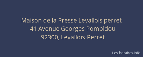 Maison de la Presse Levallois perret