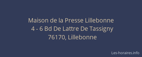 Maison de la Presse Lillebonne
