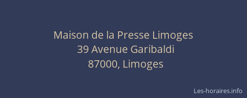 Maison de la Presse Limoges