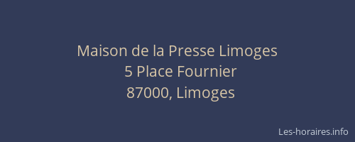 Maison de la Presse Limoges