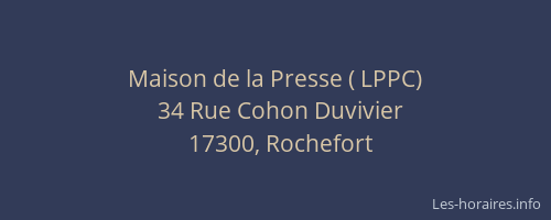 Maison de la Presse ( LPPC)