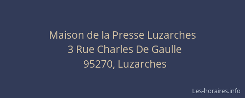 Maison de la Presse Luzarches