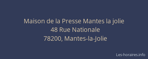 Maison de la Presse Mantes la jolie