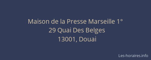 Maison de la Presse Marseille 1°