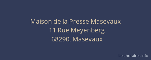 Maison de la Presse Masevaux
