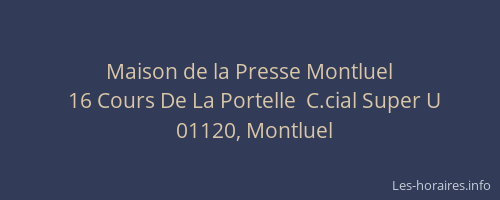 Maison de la Presse Montluel