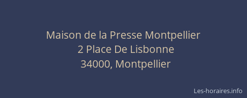 Maison de la Presse Montpellier