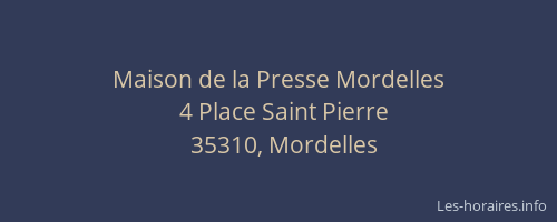 Maison de la Presse Mordelles