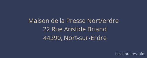 Maison de la Presse Nort/erdre