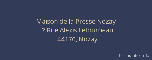 Maison de la Presse Nozay