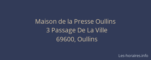 Maison de la Presse Oullins