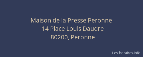 Maison de la Presse Peronne