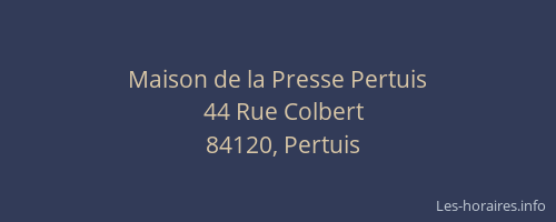 Maison de la Presse Pertuis