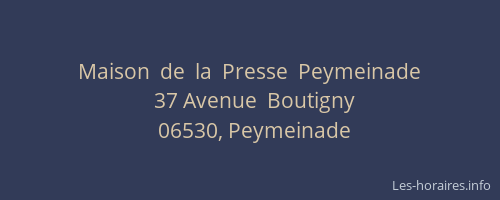 Maison  de  la  Presse  Peymeinade