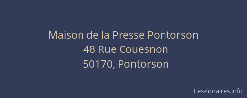 Maison de la Presse Pontorson