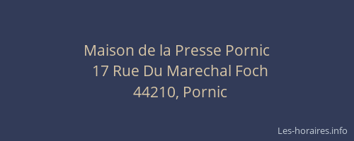 Maison de la Presse Pornic
