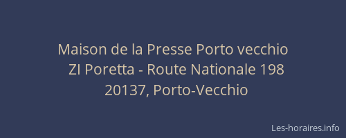 Maison de la Presse Porto vecchio