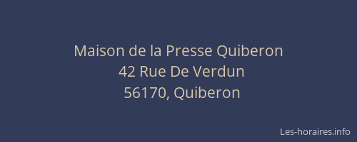 Maison de la Presse Quiberon