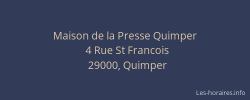 Maison de la Presse Quimper