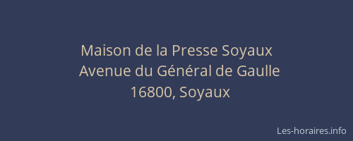 Maison de la Presse Soyaux