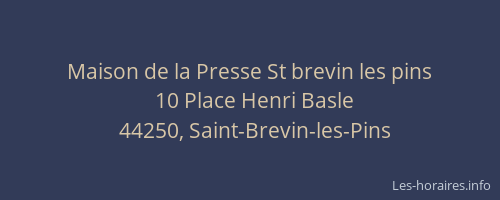 Maison de la Presse St brevin les pins