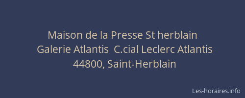 Maison de la Presse St herblain