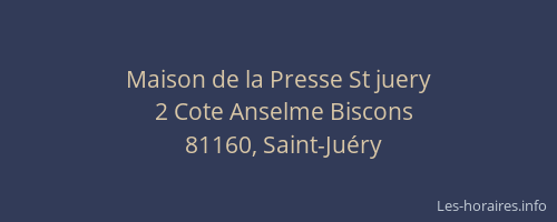 Maison de la Presse St juery