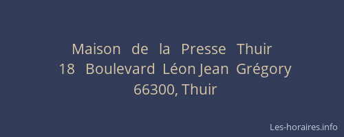 Maison   de   la   Presse   Thuir
