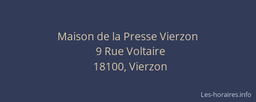 Maison de la Presse Vierzon