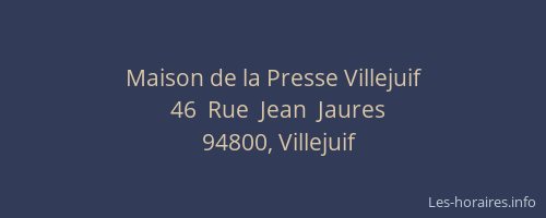 Maison de la Presse Villejuif