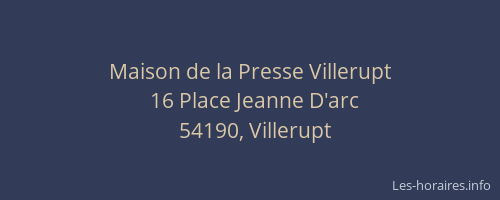 Maison de la Presse Villerupt