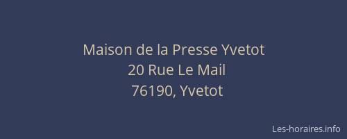 Maison de la Presse Yvetot
